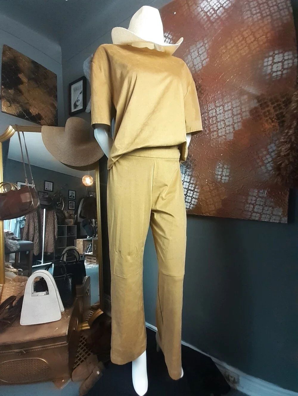Zara Nwot Faux Suede Co Ord Set